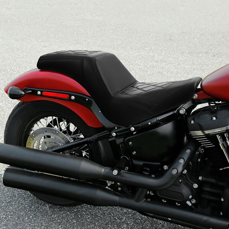 Black Driver & Passenger Seat for Harley Softail Street Bob FXBB (2018–2025)