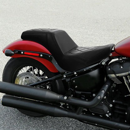 Black Driver & Passenger Seat for Harley Softail Street Bob FXBB (2018–2025)