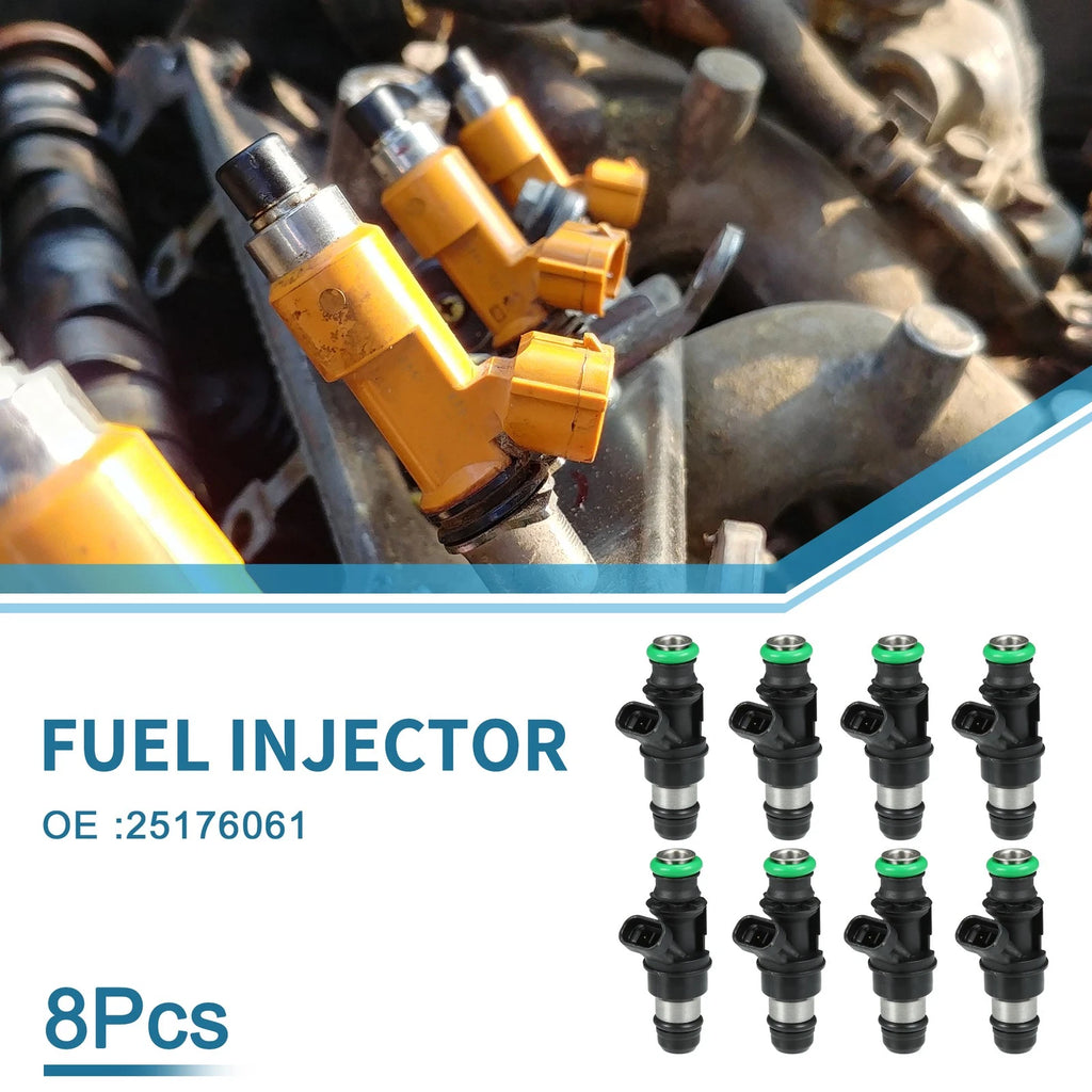 Fuel Injector Replacement for Chevy Silverado 2500 HD 8.1L (2001–2006) 8 Pcs