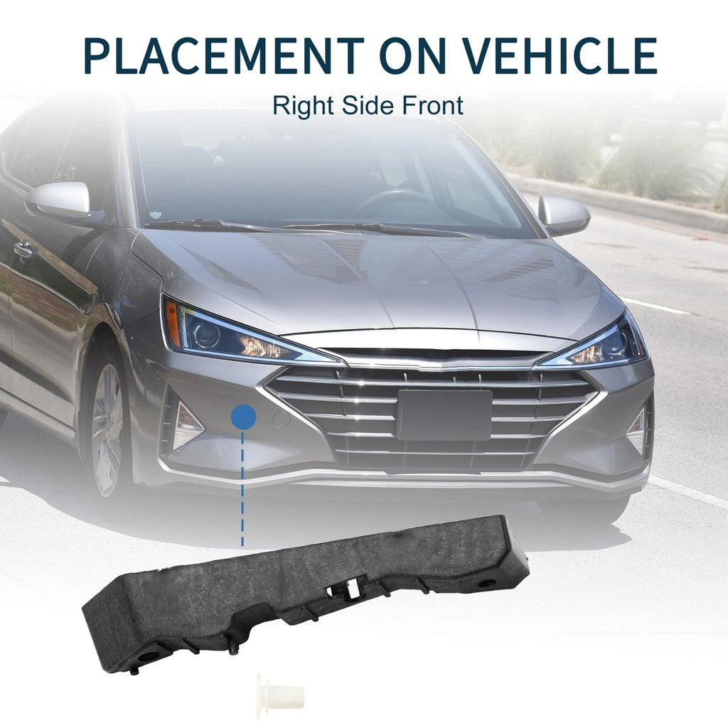 Right Front Bumper Retainer Bracket for Hyundai Accent (2006–2011)