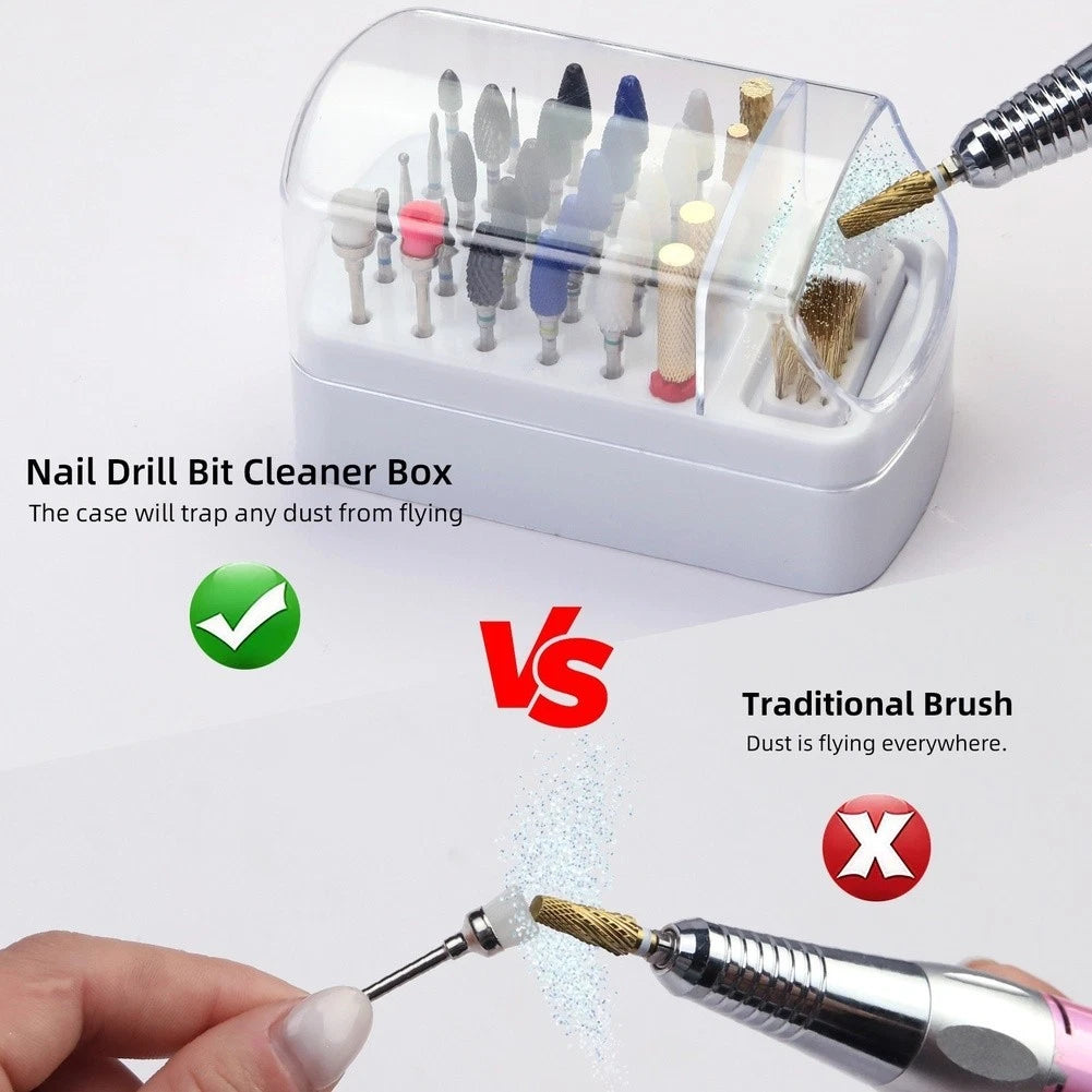 30 Hole Storage Box for Drill Bits and Buffing Accessories