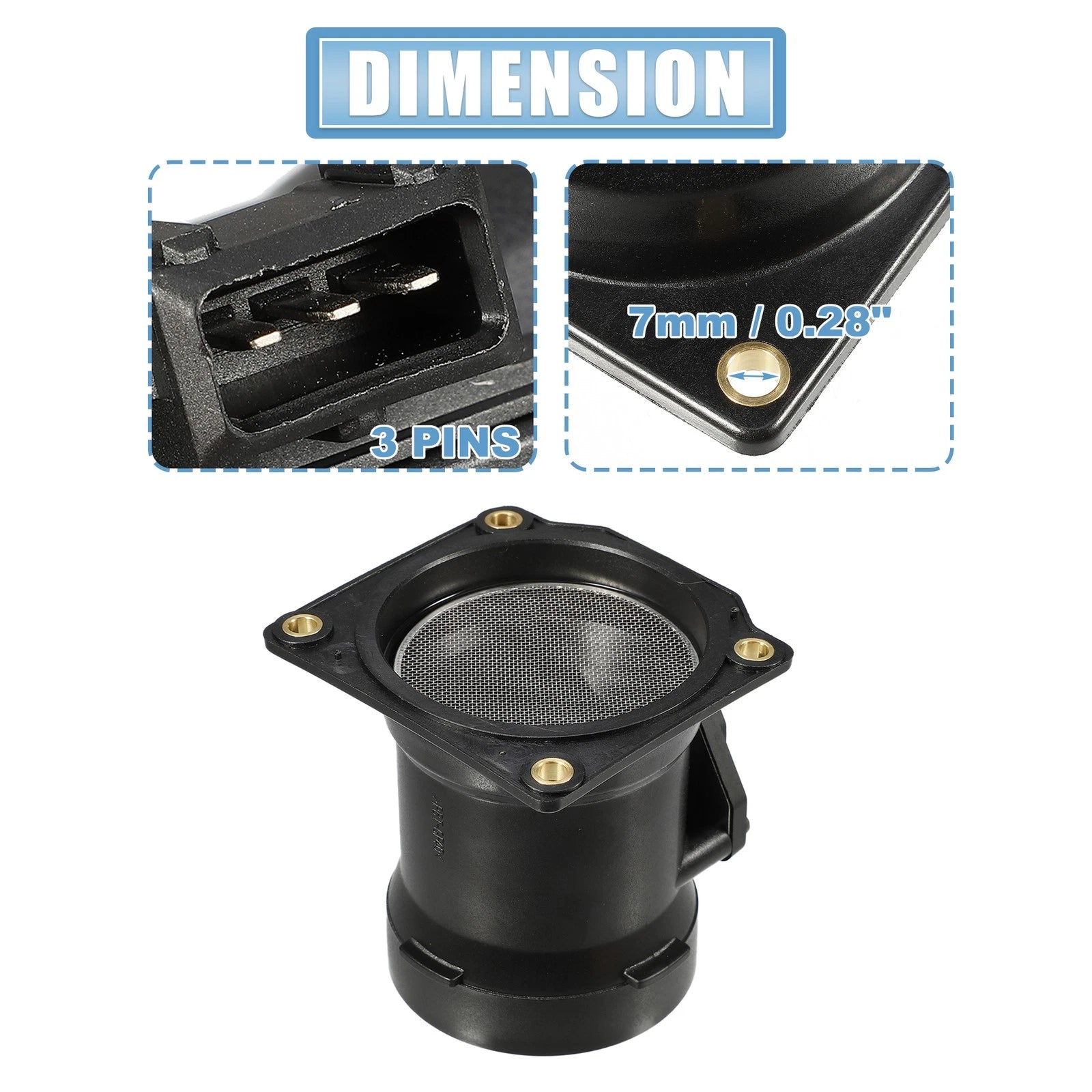 Mass Air Flow Sensor MAF for Audi A4 (2005–2015) Replacement