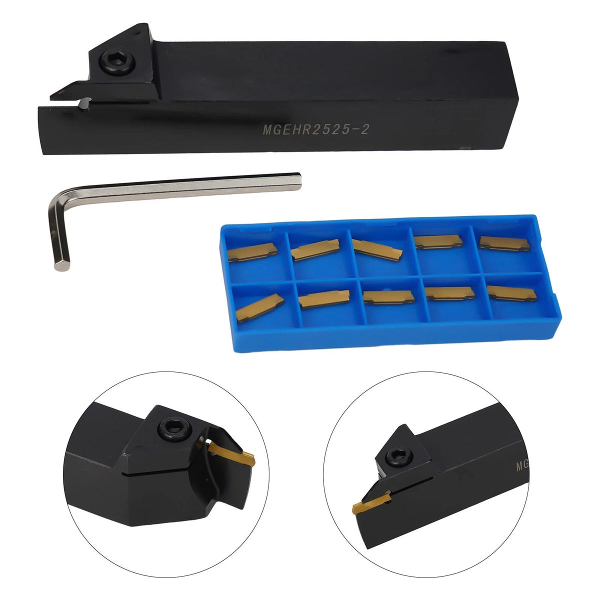 Boring Bar Holder for MGEHR2525-2 with MGMN200-G Insert