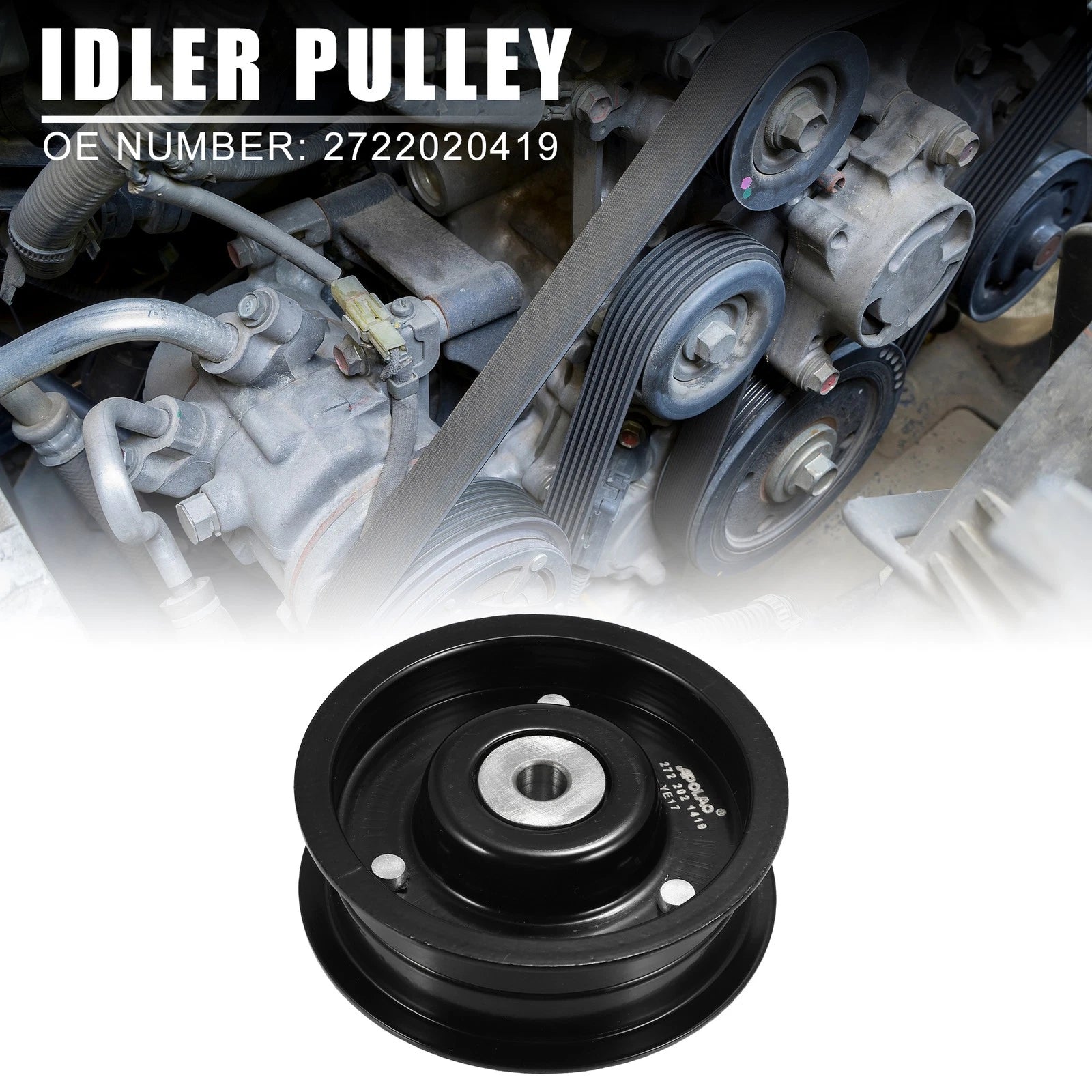 Drive Belt Idler Pulley Replacement for Mercedes-Benz C230 (2006–2007)