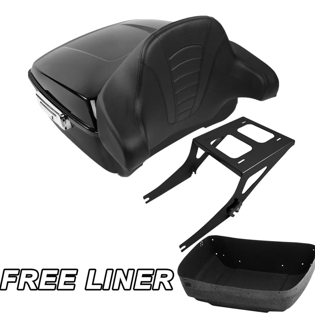 Trunk Backrest Pad Mounting Rack for Harley Fatboy (2008–2016)