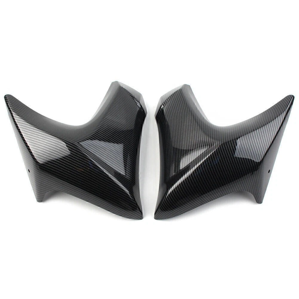 Carbon Surface Radiator Cap Compression Plate for Kawasaki ER6N (2012–2016)