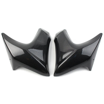 Carbon Surface Radiator Cap Compression Plate for Kawasaki ER6N (2012–2016)