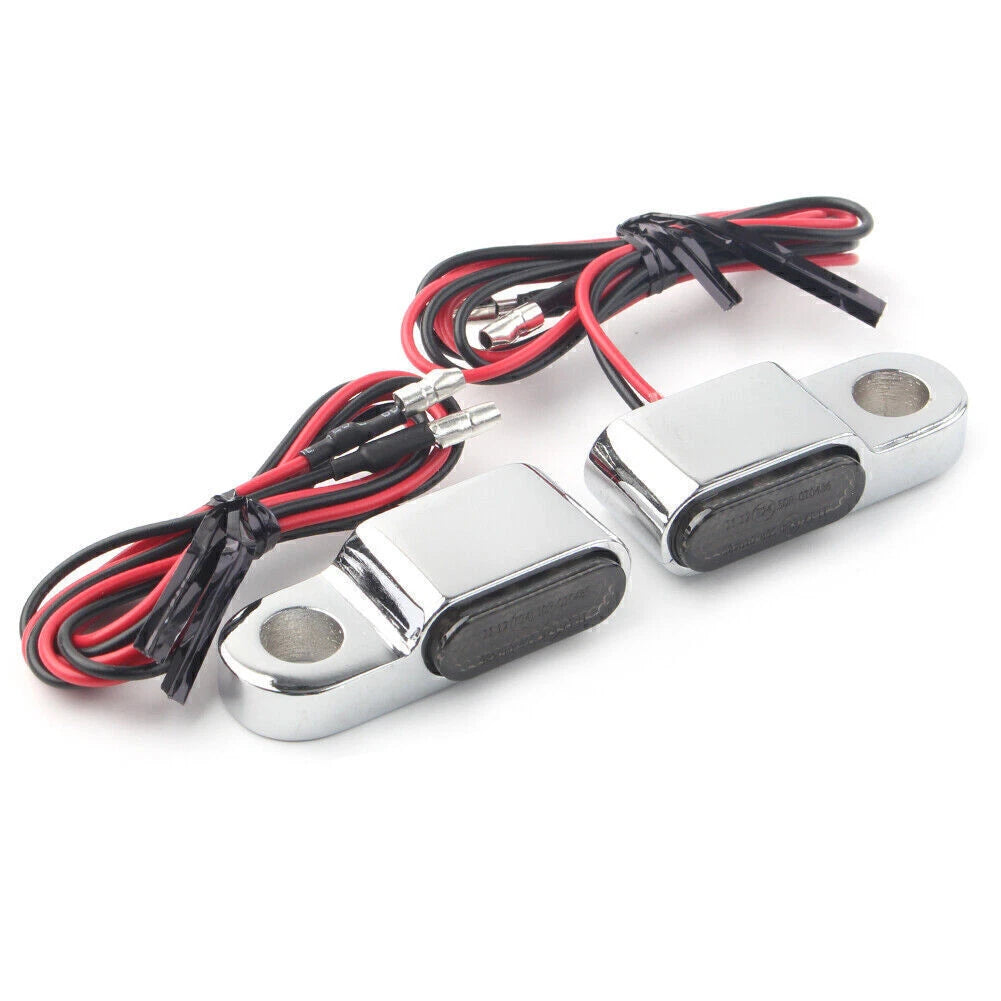 2X Chrome LED Turn Signals for Mini Motorcycle