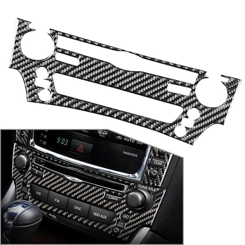 Carbon Fiber Console CD Switch Panel Trim for Lexus IS250 IS300 IS350 (2006–2012)