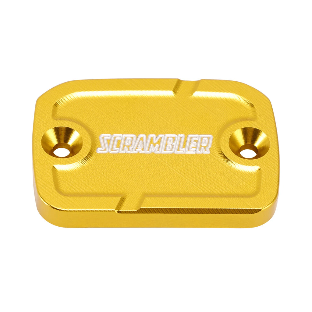 Gold Front Brake & Clutch Reservoir Cap for Ducati Scrambler 800 1100 (2015–2025)