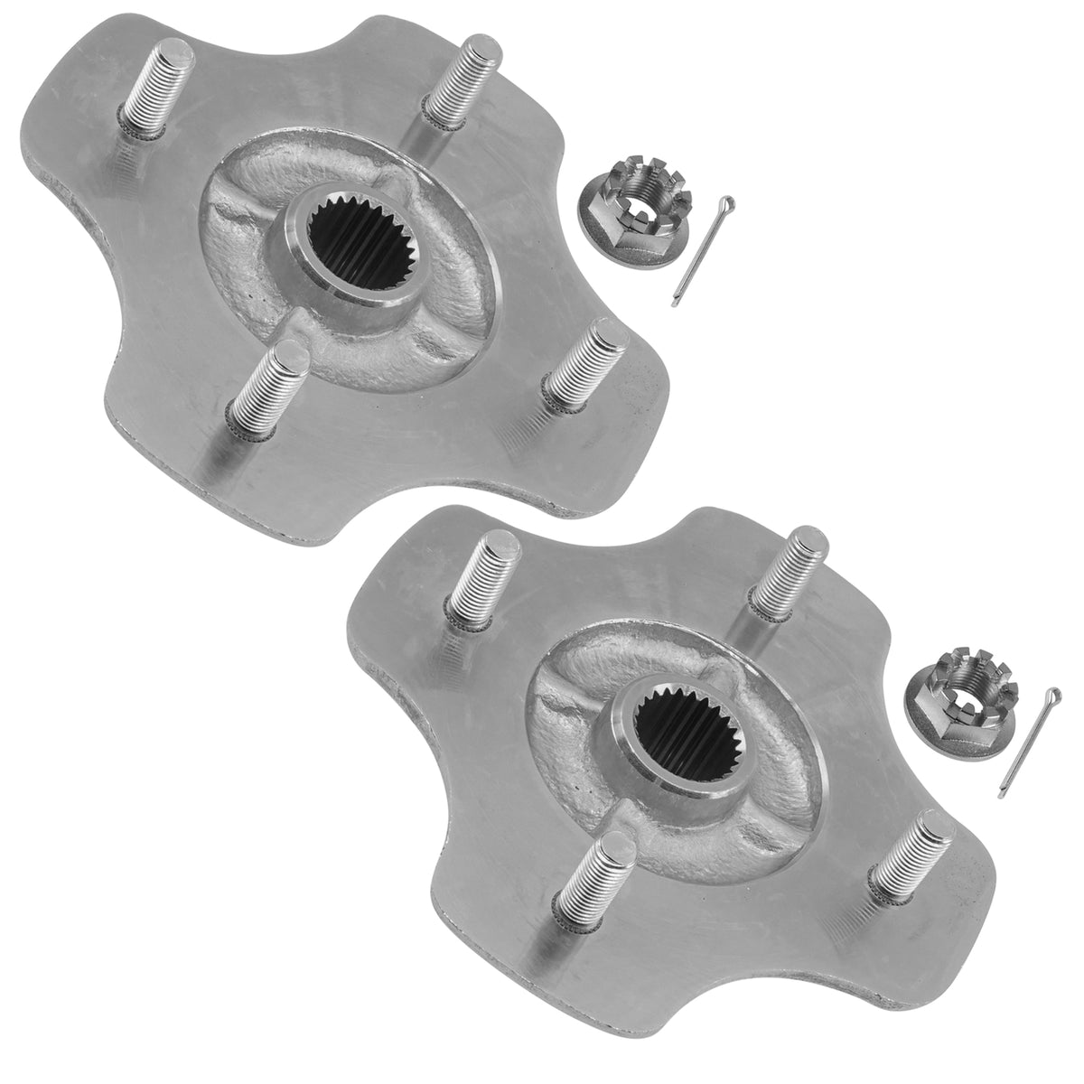 Rear Axle Wheel Hub with Nut Replacement for Honda TRX300 1988–1992