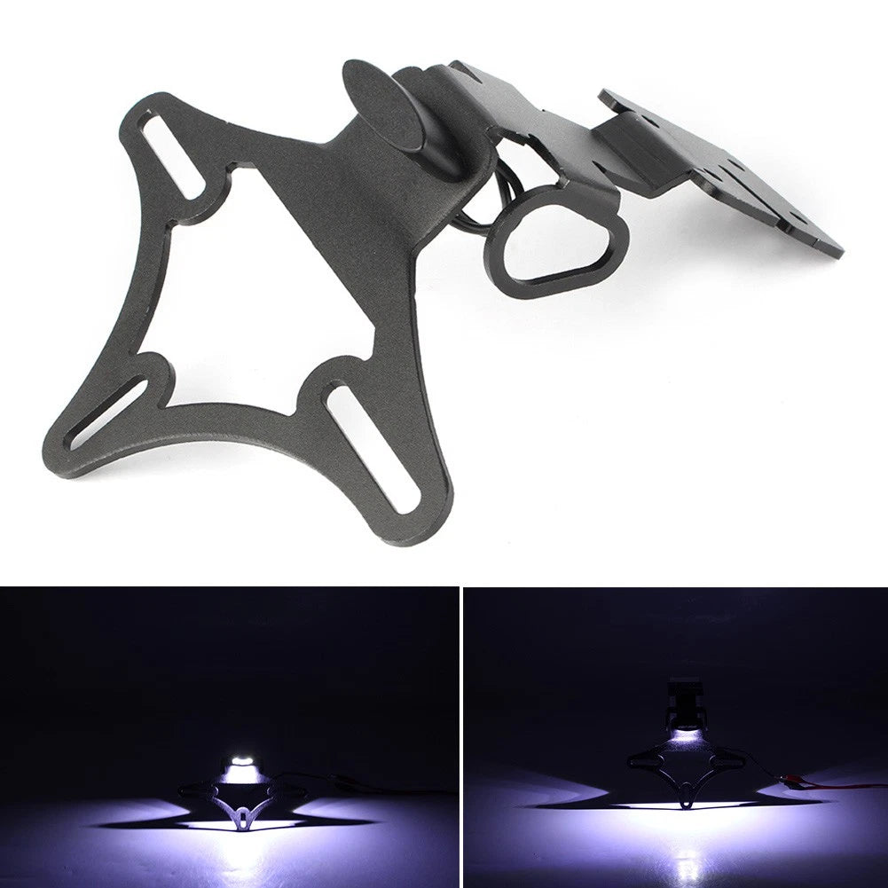 LED Fender Eliminator License Plate Holder Bracket Kit for Yamaha R6 (2017–2018)