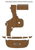 EVA Teak Flooring Mat for Sea Ray Sundancer 320 (2006)
