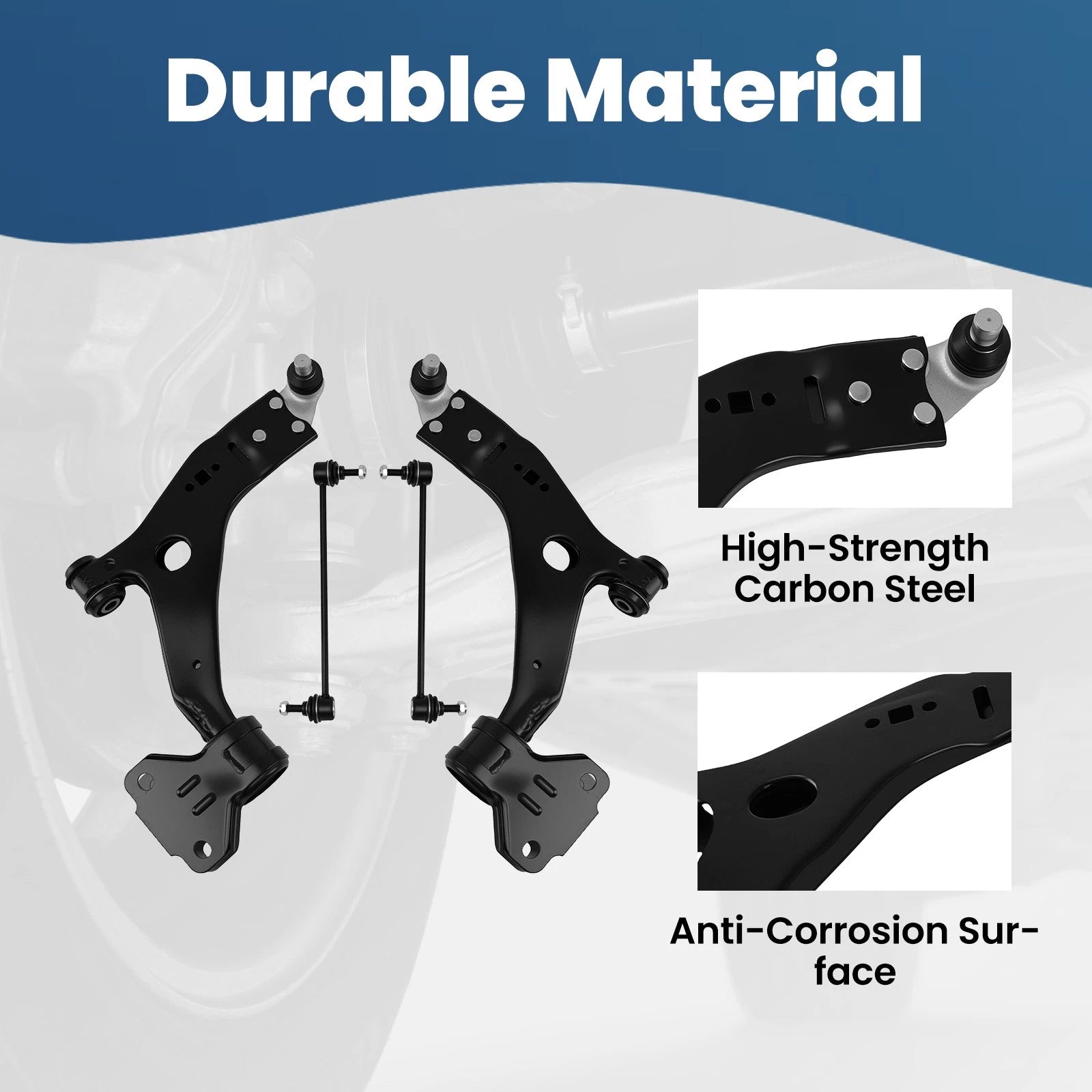 Front Lower Control Arm Ball Joint Sway Bar Link Kit for Ford Escape (2013–2015)
