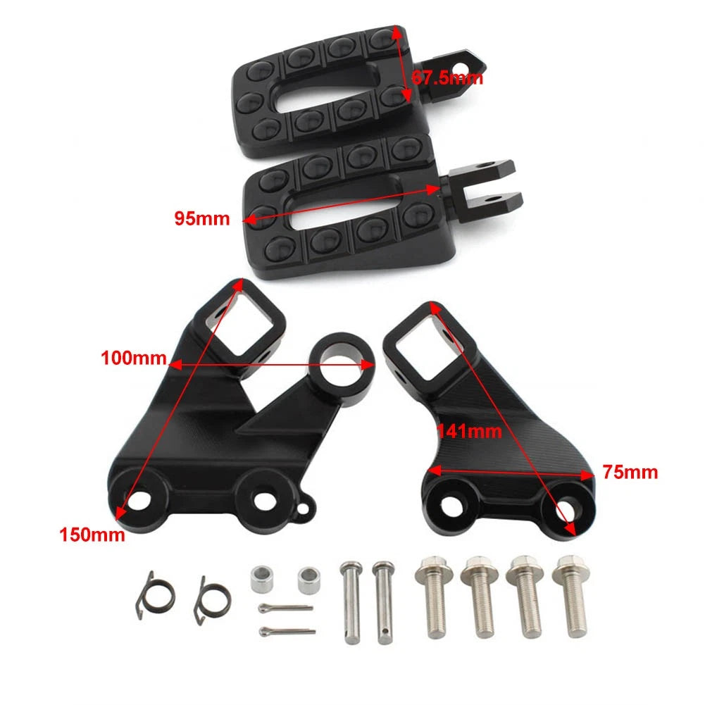 Footrest Foot Pegs Pedal Mount Bracket for Yamaha Vmax 1200 (1985–2007)