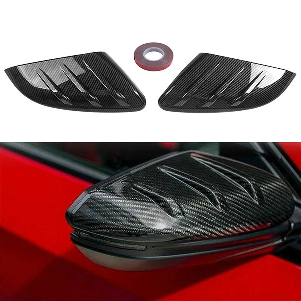 Carbon Fiber Look Side Wing Mirror Cap Cover for Honda Civic Hatchback (2016–2020)