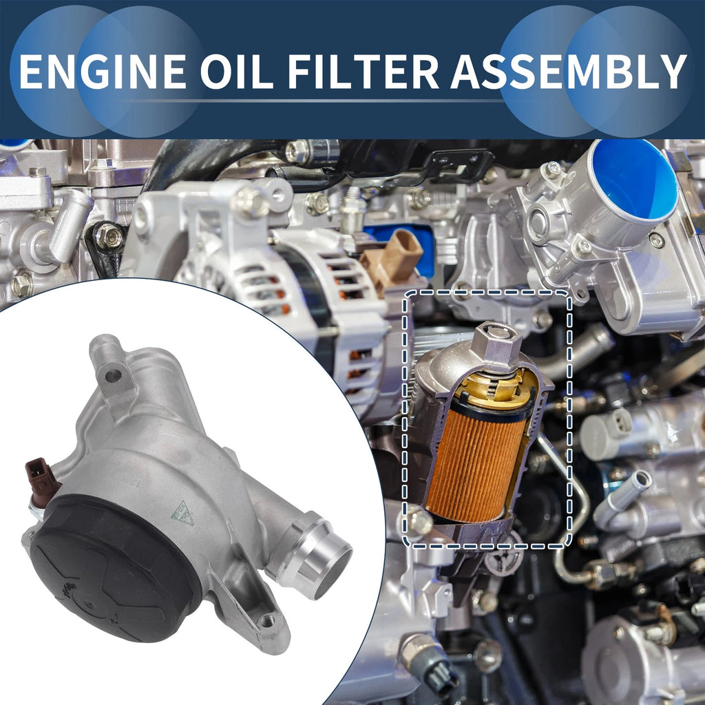 Engine Oil Filter Base Housing with Sensors for BMW 128i (2008–2013)