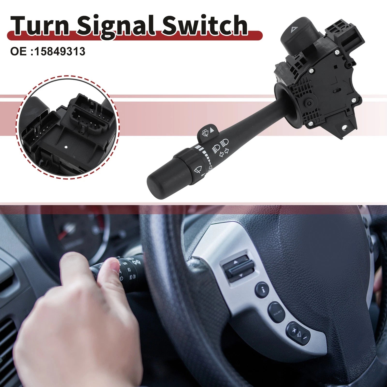 Turn Signal Switch Lever Replacement for GMC Sierra 1500 (2007–2013)