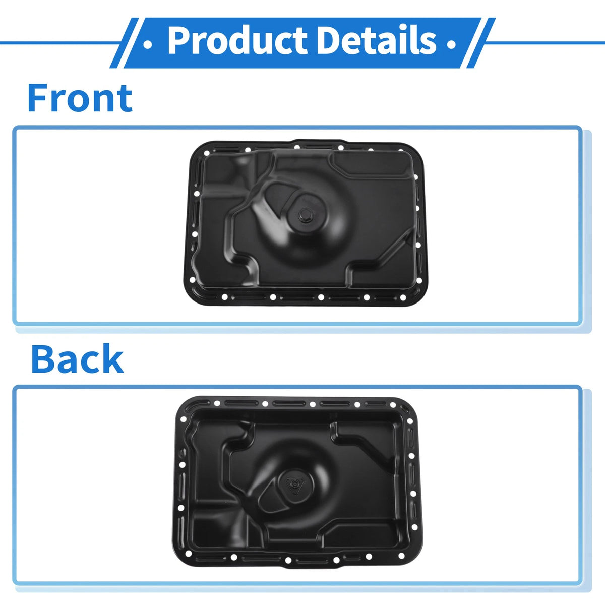 Engine Oil Pan for Ford Explorer (1991–2001) No.F69Z7A194BA Iron Black