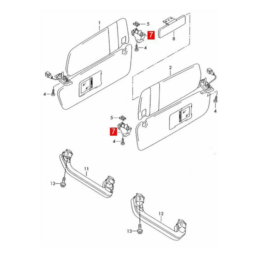 Sun Visor Clip for