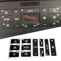 Push Button Sticker for Car (Black Overlay)