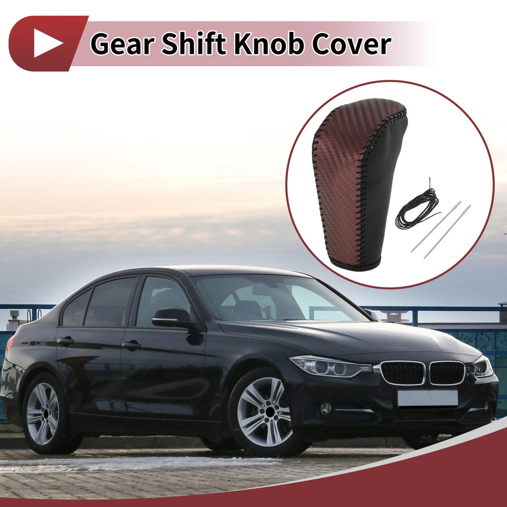 Gear Shift Knob Cover Replacement for BMW 3 Series E90 (2004–2012) Brown
