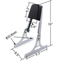 Chrome Skull Backrest Sissy Bar Leather Pad for Softail FLSTSC FXST FXSTB FXSTS (2000–2017)
