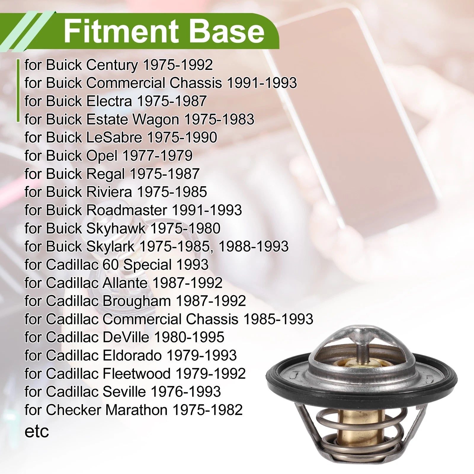 Engine Thermostat Replacement for Dodge Ram 1500 (1994–2003) Dakota (1987–2003)