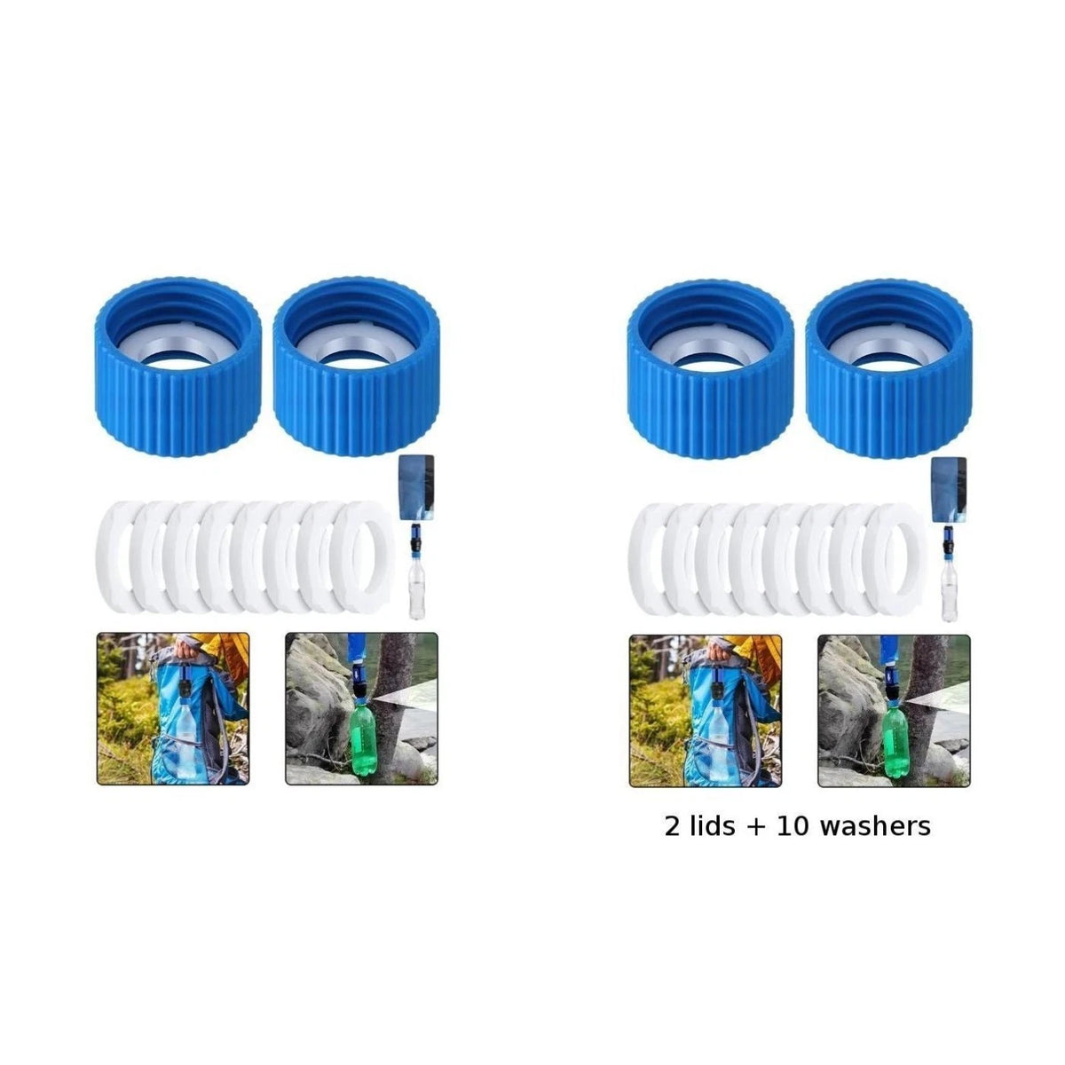 10 Spare Washers for Multi-functional Use (28mm Inner Diameter)