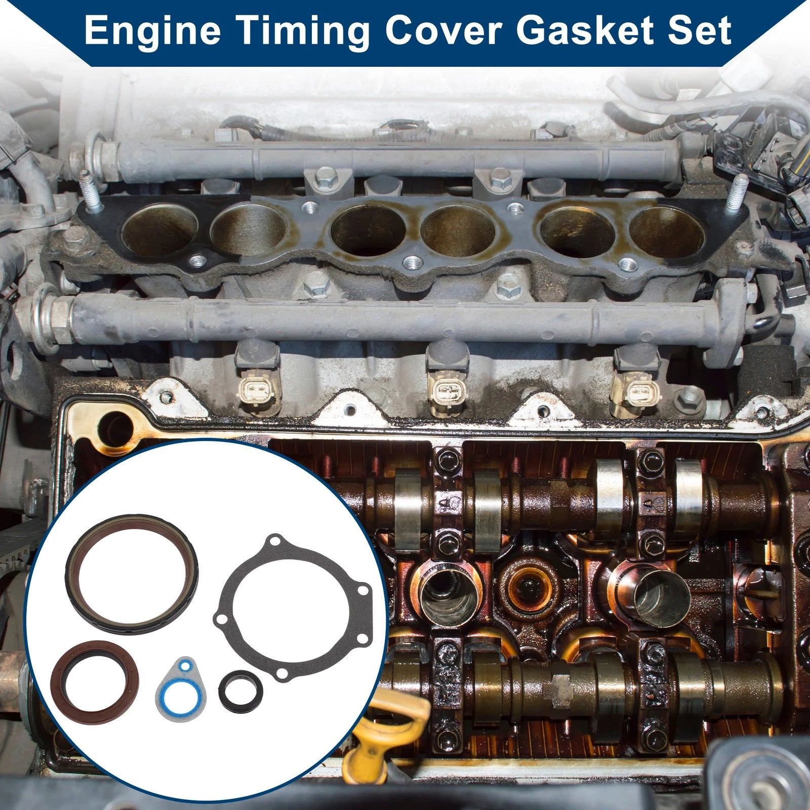 Engine Timing Cover Gasket Set for GMC Envoy (2004–2009)