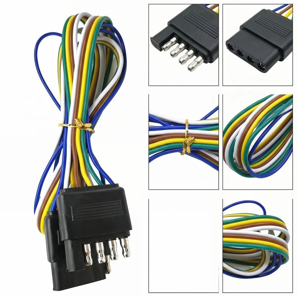 5 Pin Trailer Extension Cable for RV Tail Lights (48 Inch)