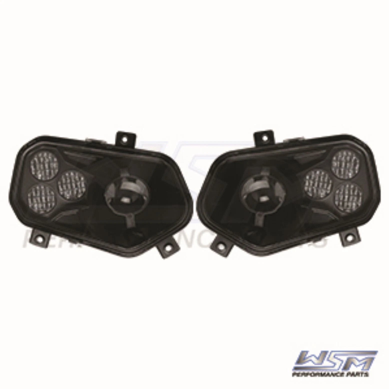 WSM L.E.D Headlights for Polaris 900 RZR (Smoked Lenses) - 020-350-00