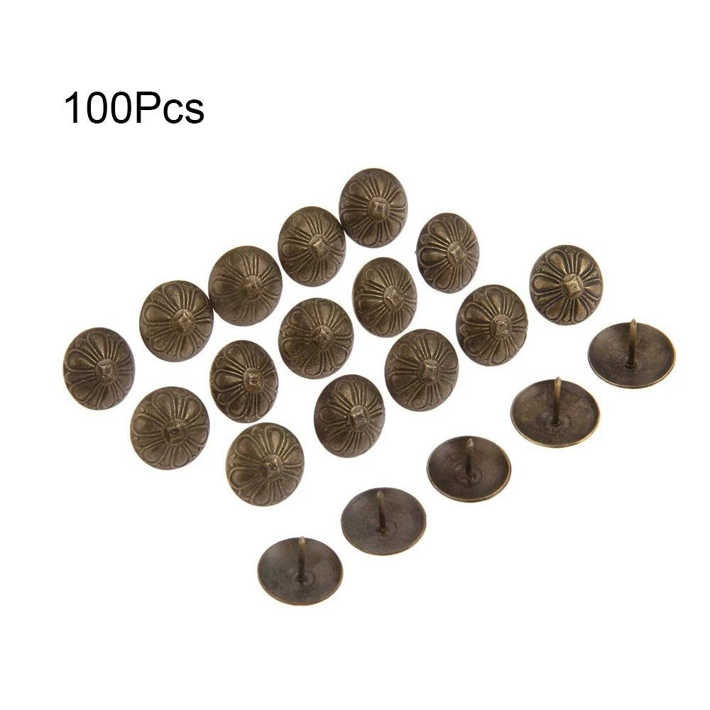 Set of 100 Upholstery Nails for DIY Furniture Decor