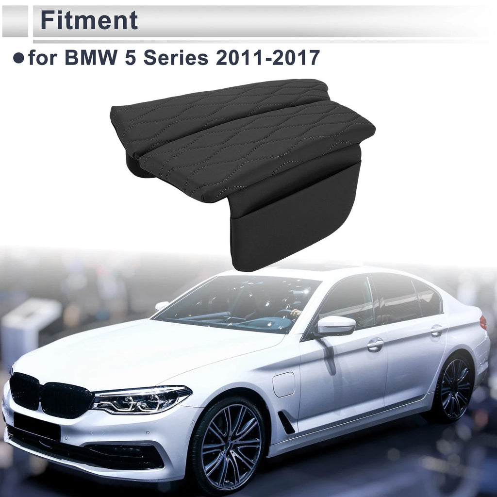 Car Center Console Cover with Storage Bag for BMW 5 Series (2011–2017)