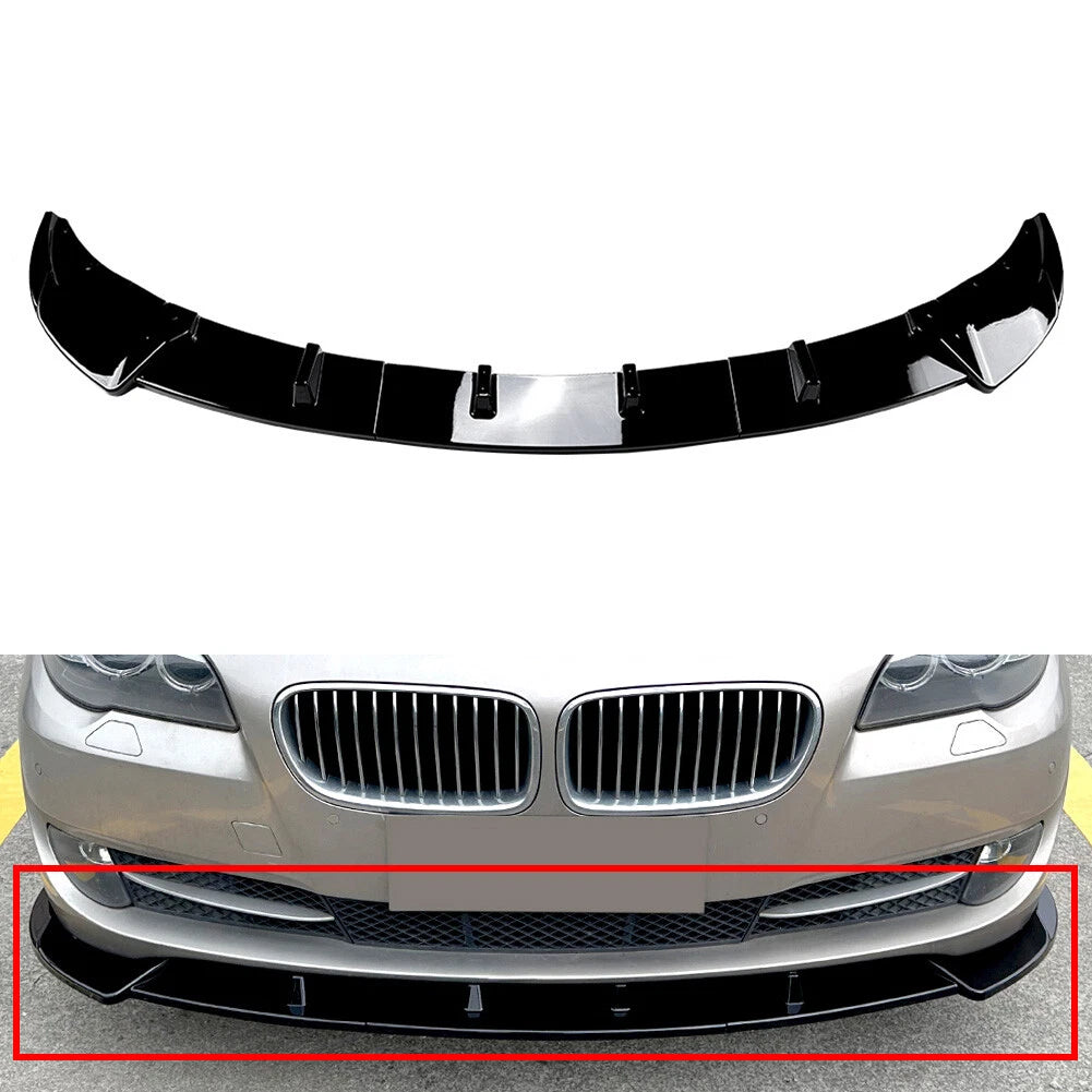 Front Bumper Spoiler Lip for BMW 5 Series F10 (2011–2014)