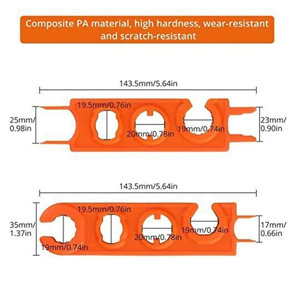 2X Solar Panel Accessory Wrenches for Professional Installers
