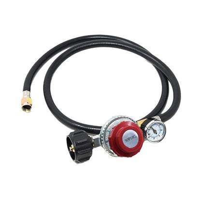 Adjustable 4FT Regulator for Propane Grills with Pressure Gauge