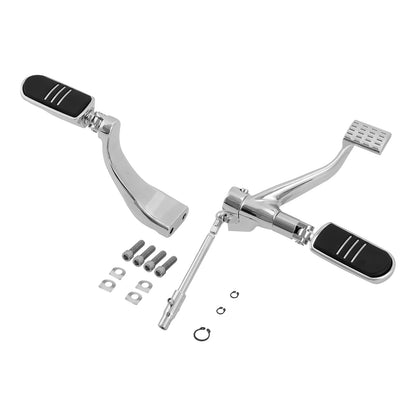 Chrome Mid Control Kit Foot Pegs for Harley Sportster Iron XL883 1200 (2014–2022)