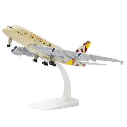 Diecast Alloy Etihad Airlines A380 Model for 1/300 Scale (Finished)
