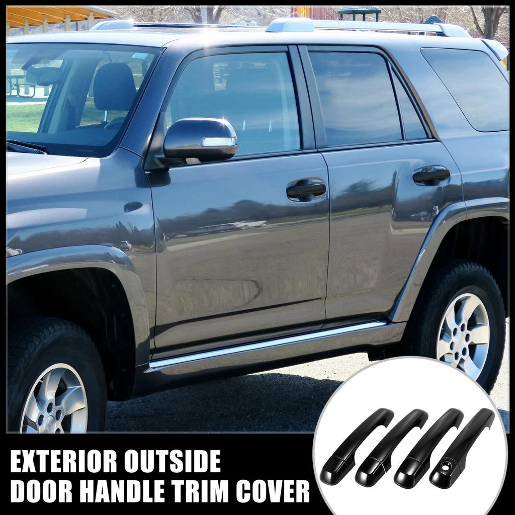 4 PCS ABS Exterior Door Handle Trim Covers for Toyota 4Runner (2010–2019)