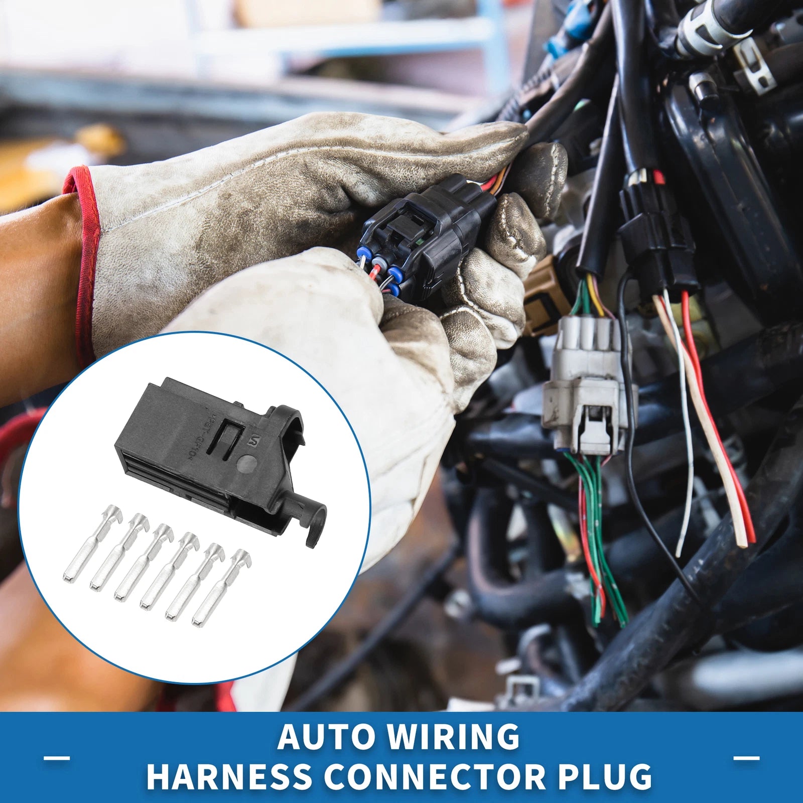 6 Pin Wiring Harness Connector Plug Replacement for Volkswagen Audi (2000–2015)