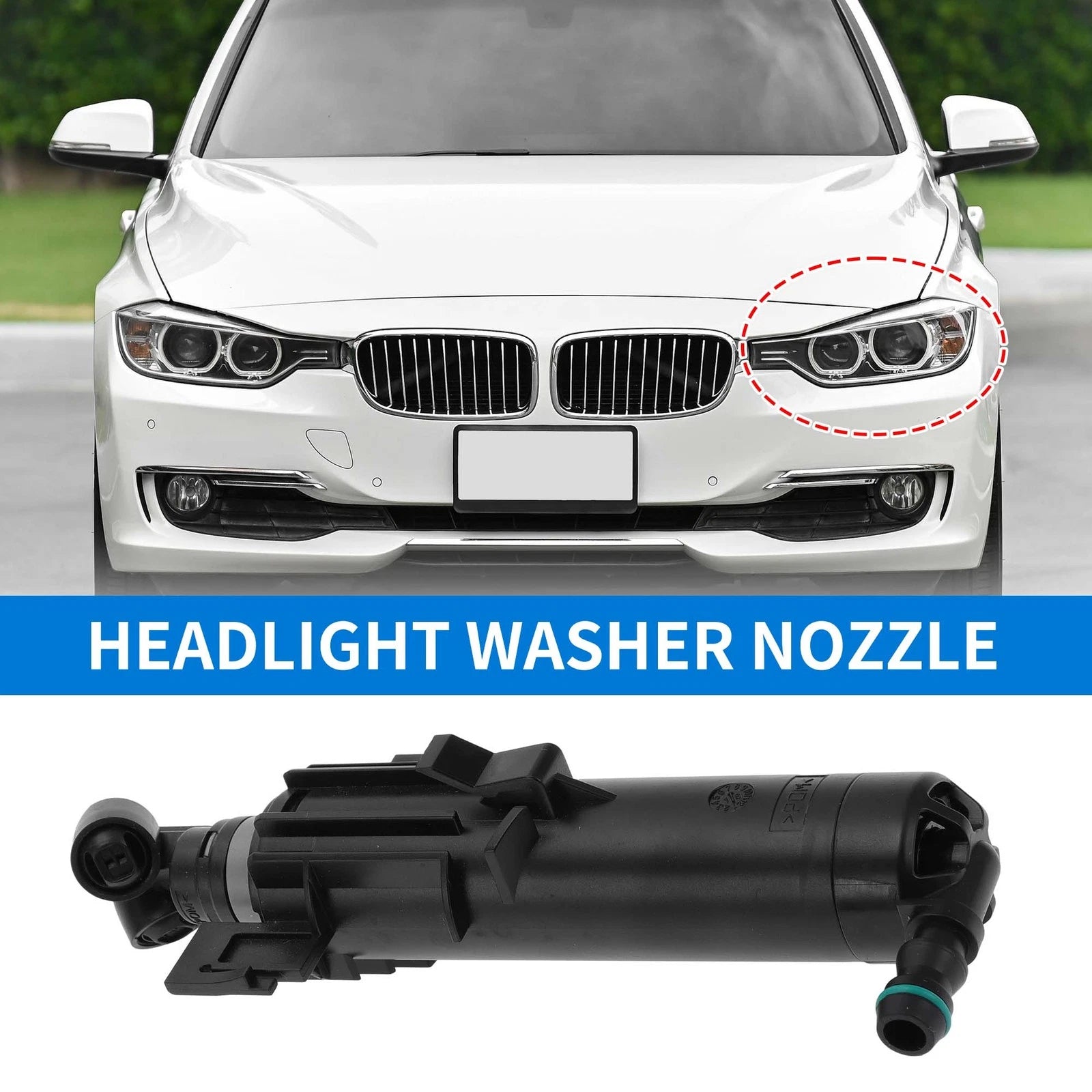Front Driver Side Headlight Washer Nozzle for Audi A4 S4 allroad (2009–2016)