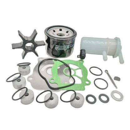 Outboard Maintenance Service Kit With Zinc Anode Oil Fuel Filter for Suzuki DF25
