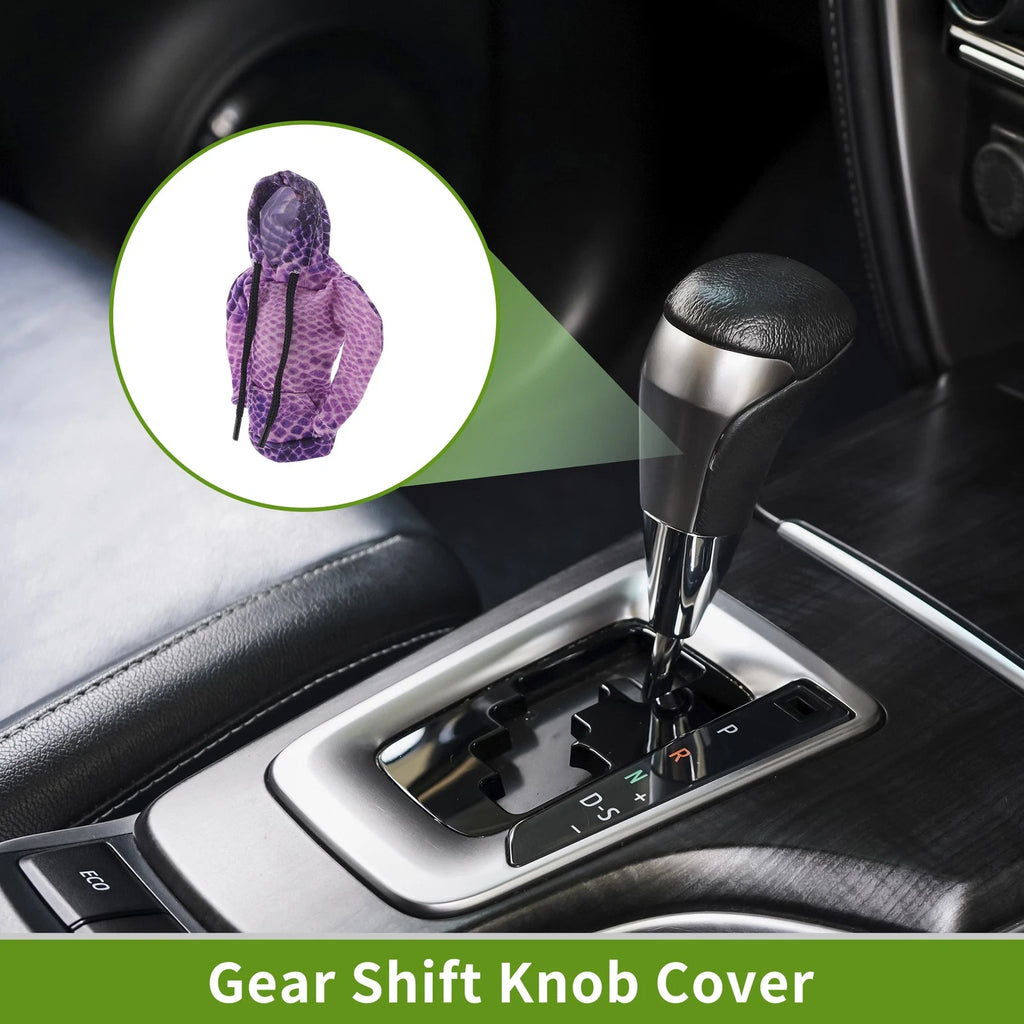 Gear Shift Knob Cover for Car (6.3"x5.12", Light Purple)