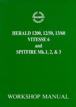 Set of 2 Workshop Manuals for Triumph Spitfire Mk. 1-3 (1962–1974)