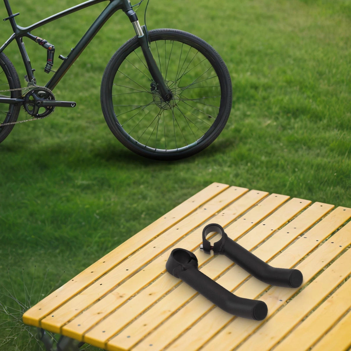 Pair Bicycle Grip Bar End Handle Rest for Mountain and Road Bikes