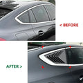 Pair Carbon Look Rear Window Quarter Glass Louver Cover for BMW X6 (2019–2025)