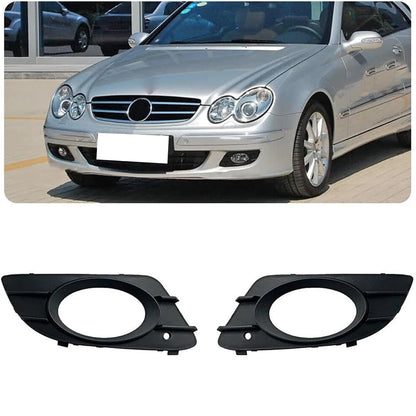 2Pcs Front Bumper Fog Light Cover for Mercedes CLK W209 (2005–2009)