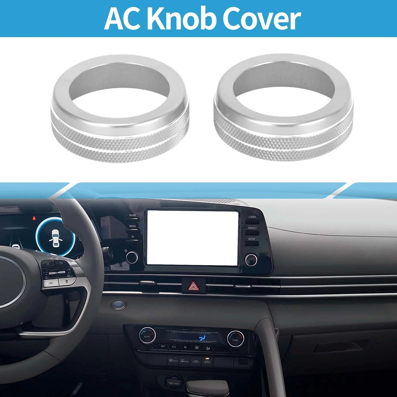 AC Climate Heater Switch Knob Cover Replacement for Hyundai Elantra (2021–2024)