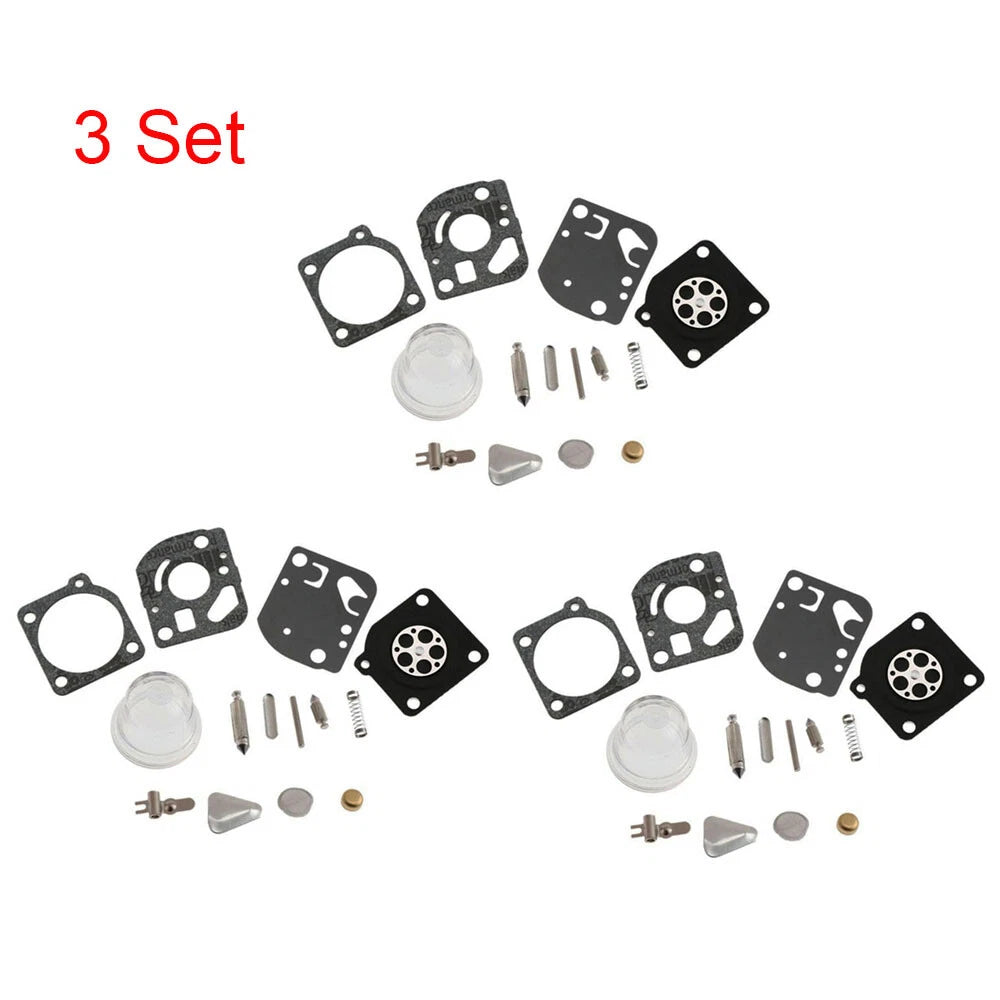 Set of 3 Carburetor Gasket Kit for Poulan Craftsman Trimmer (Zama C1Q C1U RB-47)